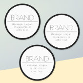 Stilvoll wasserdicht Minimalistisch Etiketten