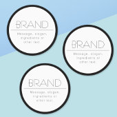 Stilvoll wasserdicht Minimalistisch Etiketten