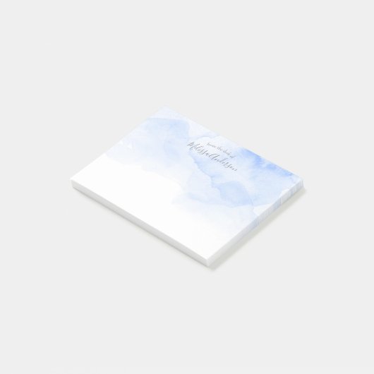 Stilvoll, Wasserfarbe, modern, trendy, Chic Post-it Klebezettel (angewinkelt)