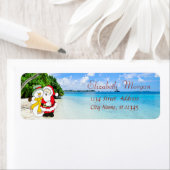 Stilvoll, Weihnachten, Strand, Weihnachtsmann und  (Insitu)