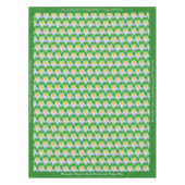 Stilvoll Weiß Daisy Muster Grün Personalisiert Tischdecke (Vorderseite)