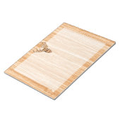 Stilvoll weißer Schwanz Hirschbügel Kopf Leichthol Notizblock (angewinkelt)