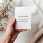 Stilvoll Wir sind Verlobte Foto Ankündigung