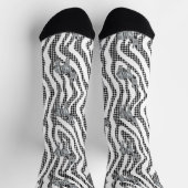 Stilvoll Zebra Stripe Socken (Oben)