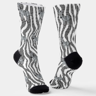 Stilvoll Zebra Stripe Socken