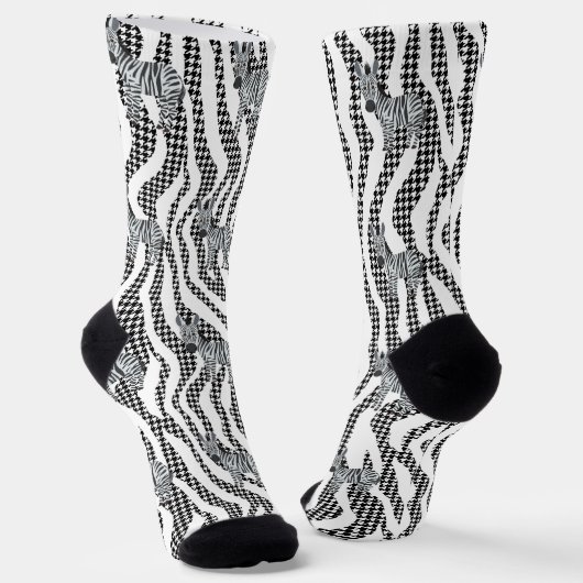 Stilvoll Zebra Stripe Socken (Gewinkelt)