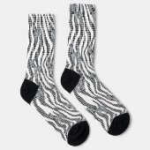 Stilvoll Zebra Stripe Socken (Rechts)