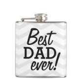 Stilvoll Zickzack Flachmann (Vorderseite)