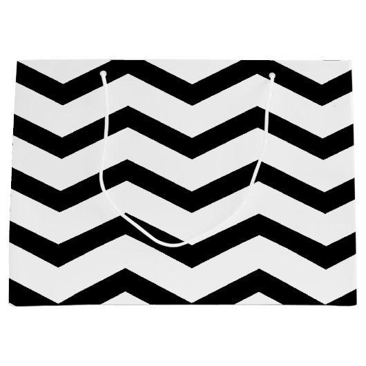 Stilvoll Zickzack Große Geschenktüte (Vorderseite)