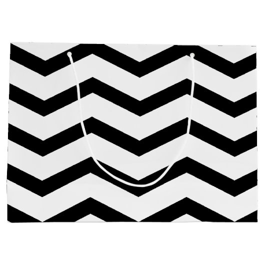 Stilvoll Zickzack Große Geschenktüte (Rückseite)