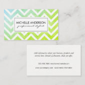 Stilvoll Zickzack Visitenkarte (Vorne/Hinten)