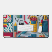 Stilvoll zurück zu den Schulvorräten Mustername We Schreibtischunterlage (Tastatur & Maus)