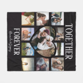 Stilvoll zusammengesteckt für immer | Foto-Collage Fleecedecke (Vorderseite (Horizontal))