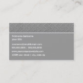 Stilvoll zweiseitig visitenkarte (Rückseite)