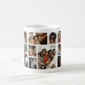 Stilvolle 15-Foto-Collage Kaffeetasse (Mittel)