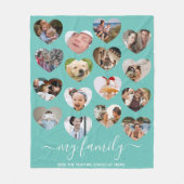 Stilvolle 16-Foto-Hörkollektion Fleecedecke (Vorderseite)