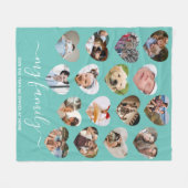 Stilvolle 16-Foto-Hörkollektion Fleecedecke (Vorderseite (Horizontal))