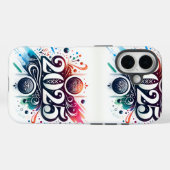 Stilvolle '2025' Typografie in künstlerischer Kall Case-Mate iPhone Hülle (Rückseite (Horizontal))