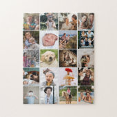 Stilvolle 20-Foto Collage Puzzle (Vertikal)