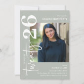 Stilvolle 225 Foto Graduation Party Einladung (Vorderseite)