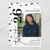 Stilvolle 225 Foto Graduation Party Einladung (Vorne/Hinten)
