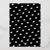 Stilvolle 225 Foto Graduation Party Folieneinladung (Rückseite)