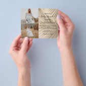 stilvolle 2-Fotos-Kollektion Babydusche Flyer (Gruppe)