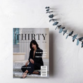 Stilvolle 30. Geburtstag Custom Foto Magazine Cove Einladung
