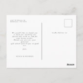 Stilvolle 3-Foto-Babydusche Danke Postkarte (Rückseite)