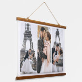 Stilvolle 3-Foto-Galerie Wandteppich Mit Holzrahmen (Gewinkelt)