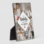 Stilvolle 4 Foto Collage | No 1 Daddy Plaque Fotoplatte (Seite)