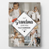 Stilvolle 4 Foto Collage | Nr. 1 Oma Plaque Fotoplatte (Vorderseite)