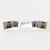 Stilvolle 4-Foto-Graduate-Party für Skripte Banner (Horizontal)