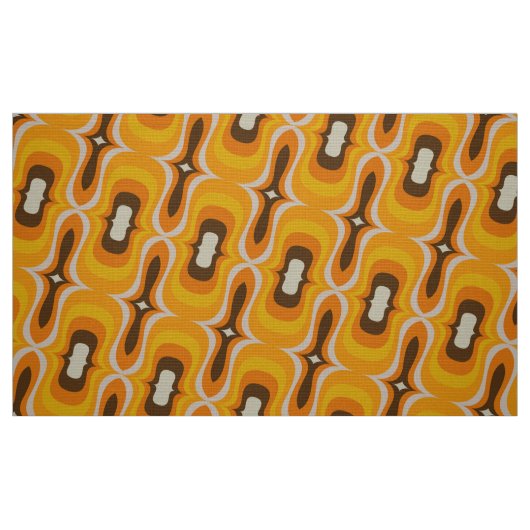 Stilvolle 50er 60er 70er Retro Mod-Muster Gewebe Stoff (Fat Quarter (45,7 x 55,9 cm))