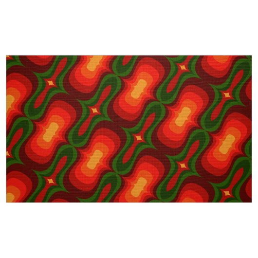 Stilvolle 50er 60er 70er Retro Mod-Muster Gewebe Stoff (Fat Quarter (45,7 x 55,9 cm))