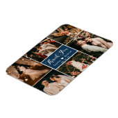 Stilvolle 6 Foto Collage Wedding Danke Magnet (Linke Seite)
