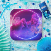 Stilvolle 9" Quadratpapierplatte mit Drehung Pappteller (Party)