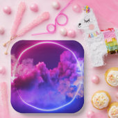 Stilvolle 9" Quadratpapierplatte mit Drehung Pappteller (Party)