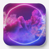 Stilvolle 9" Quadratpapierplatte mit Drehung Pappteller (Vorderseite)