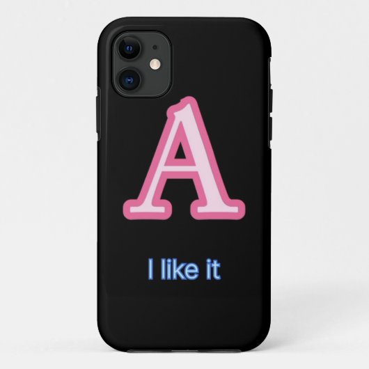 Stilvolle "A" Monogram Phone Cover - elegant und p (Rückseite)