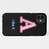 Stilvolle "A" Monogram Phone Cover - elegant und p (Rückseite (Horizontal))