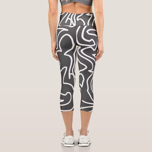 Stilvolle Abstrakt Art Leggings (Rückseite)