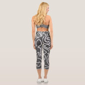 Stilvolle Abstrakt Art Leggings (Rückseite)
