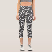Stilvolle Abstrakt Art Leggings (Vorderseite)