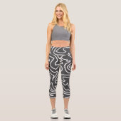 Stilvolle Abstrakt Art Leggings (Vorderseite)