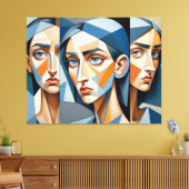 Stilvolle Abstrakt Art Leinwand, einzigartige Wohn Leinwanddruck (Insitu (Wohnzimmer))