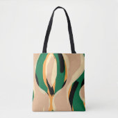Stilvolle Abstrakt Art Tote Tasche (Vorderseite)