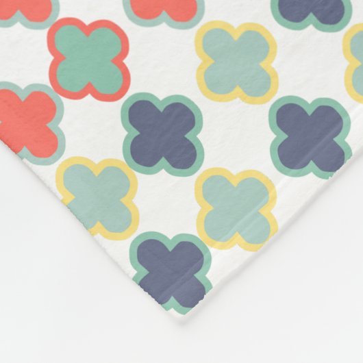 Stilvolle Abstrakt geometrische Musterbezeichnung Fleecedecke (Ecke)