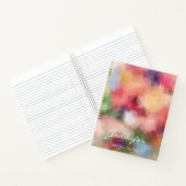 Stilvolle Abstrakte Blume Moderne Blumenvorlage Notizblock (Innenseite)