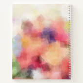 Stilvolle Abstrakte Blume Moderne Blumenvorlage Notizblock (Rückseite)